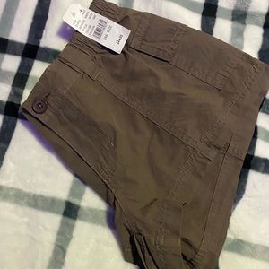 brown cargo bootyshorts